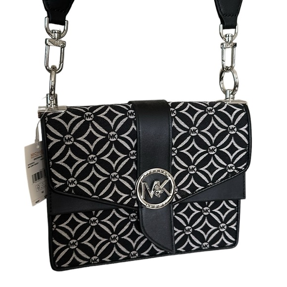 Greenwich Small Logo Jacquard Crossbody Bag - Picture 5 of 13